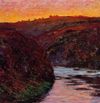 Claude Oscar Monet : Valley of the Creuse, Sunset